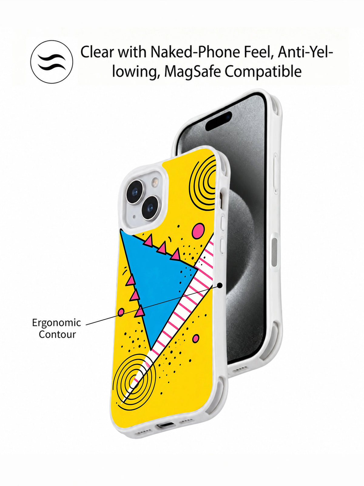 Happy Triangle Club iPhone 15 case product view 5