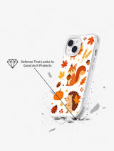 Harvest Friends Parade: Angled case above an illustrated cracked surface.