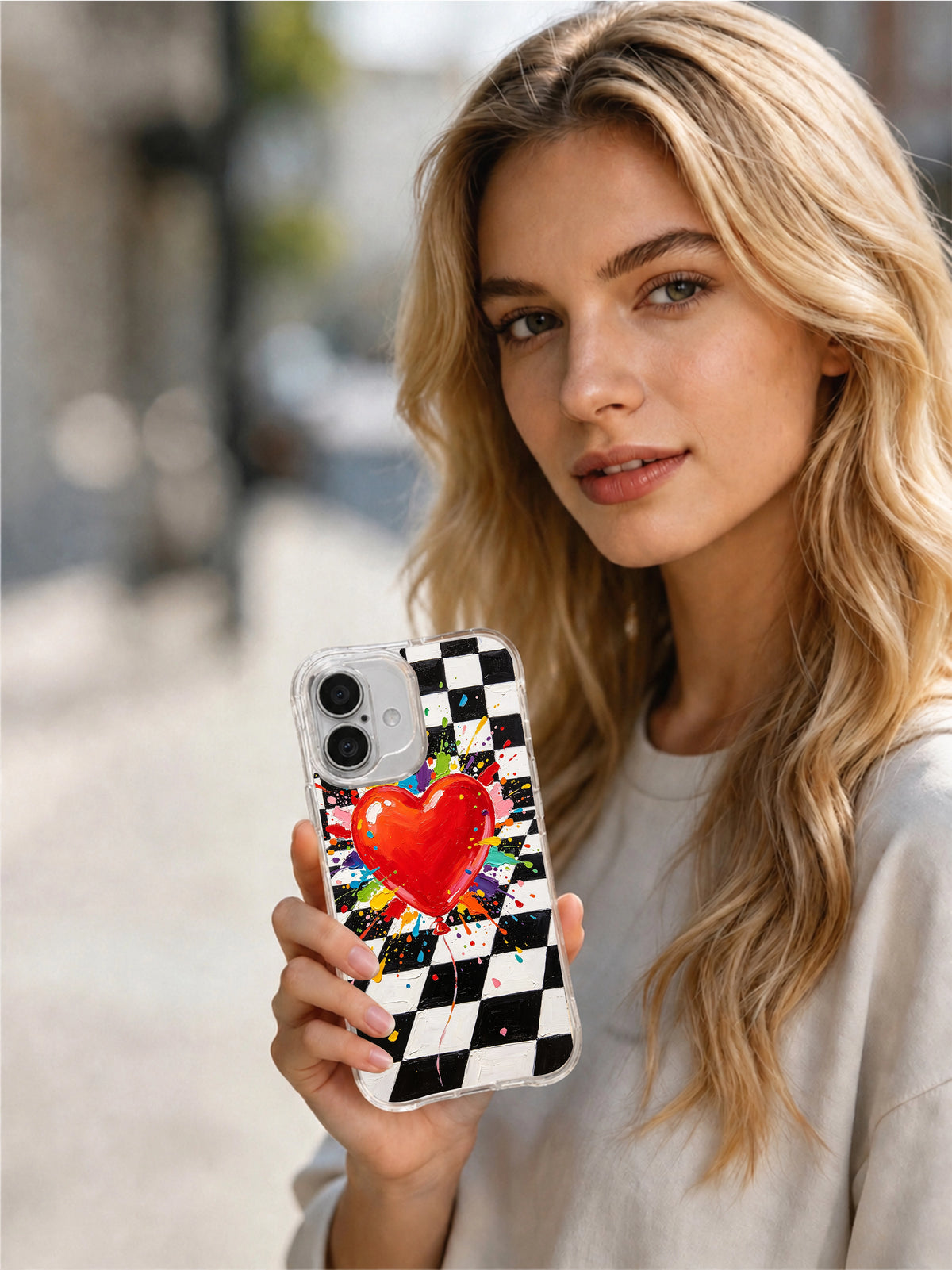 Heart Explosion Festival wearable art phone case lifestyle