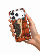 Lost-and-Found at Hedgehog Corner iPhone 17 Pro case shown in hand