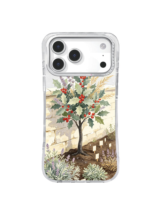 Herbal Winter Wall botanical cottagecore iPhone 17 Pro case pattern 1