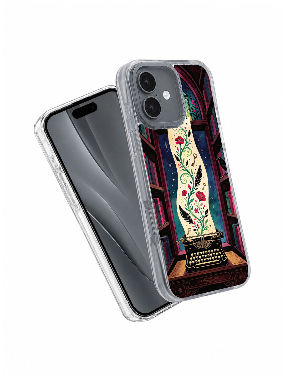 Herbarium of Unwritten Words iPhone 17 Case angled product view