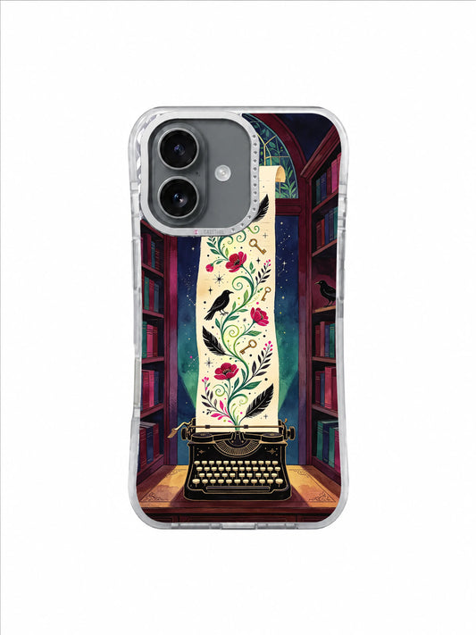 Herbarium of Unwritten Words iPhone 17 Case – Raven Key Botanical Scroll artwork