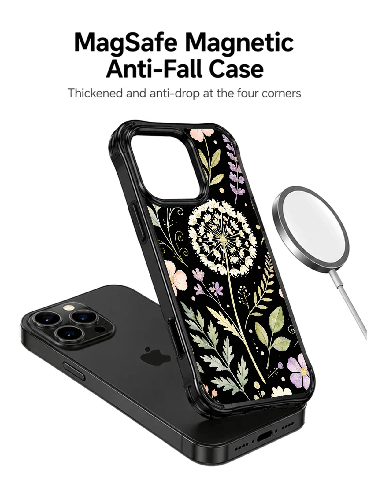 Hidden Wildflower Cipher iPhone 15 Pro case artwork detail
