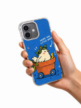 Hand holding Home Has Little Wheels iPhone 16 case