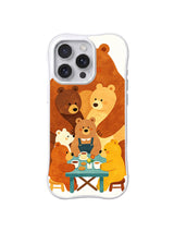 Homecoming Tea Table pattern on iPhone 14 Pro Max case