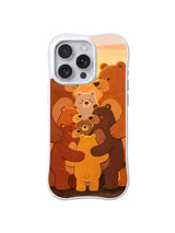Sunset Family Embrace pattern on iPhone 14 Pro Max case