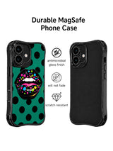 Midnight Frosting Kiss iPhone 16 Case - Aesthetic Retro PhoneCasing