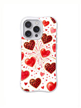 Honey Heart Fireworks pattern iPhone 16 Pro case