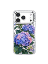Lavender Coordinates blue-purple hydrangea artwork for iPhone 17 Pro Case