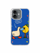 Important Enough to Waddle iPhone 16 case front view