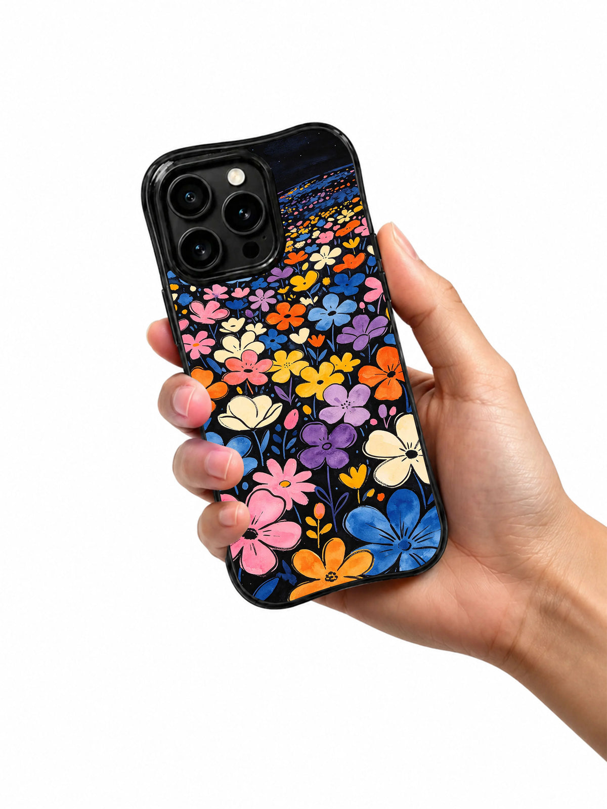 Product or handheld view of the Infinite Blossom Field case