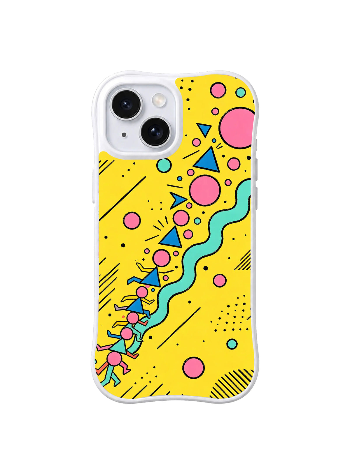 Bubble Parade Playground pattern iPhone 15 case