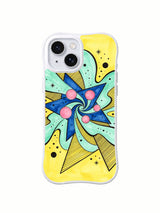 Infinite Color Playground iPhone 15 case front detail