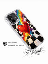 Infinite Heart Anthem iPhone 16 Plus case protection detail