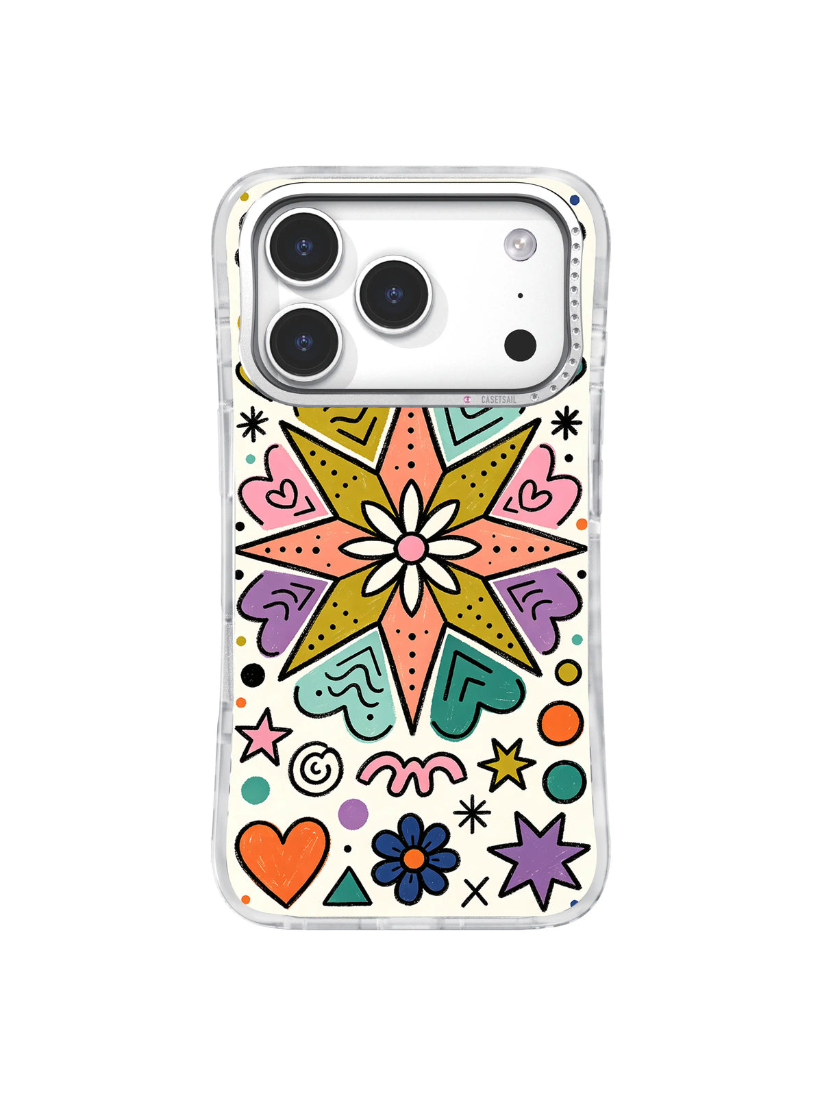 Freedom Star Bloom pattern iPhone 17 Pro case