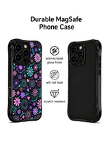 Ink Petal Awakening iPhone 15 Pro case angled view