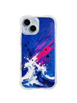 Neon Wave Ascent iPhone 15 Plus case front product view