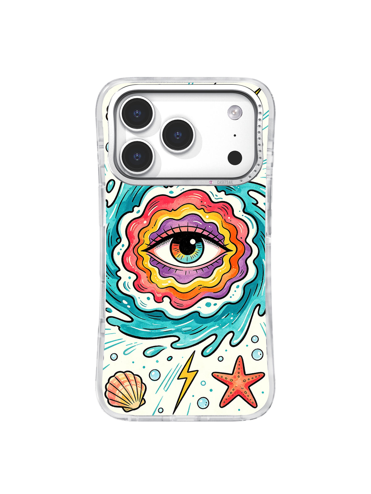 Rear view of the featured Tidal Gaze artwork