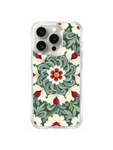 Folk Garden Rosette pattern on iPhone 15 Pro case