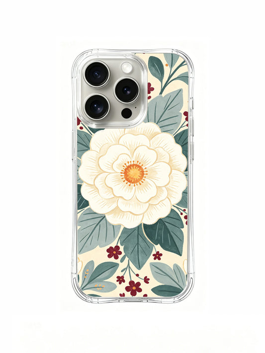 Ivory Garden Rhythm iPhone 15 Pro case front view