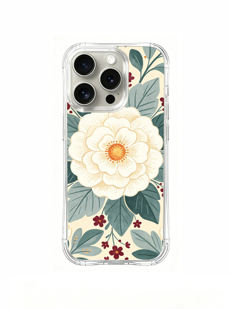 Ivory Garden Rhythm iPhone 15 Pro Case – Floral Art