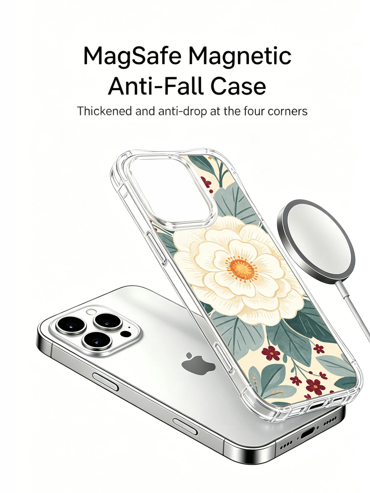 Ivory Garden Rhythm iPhone 15 Pro case product view 2
