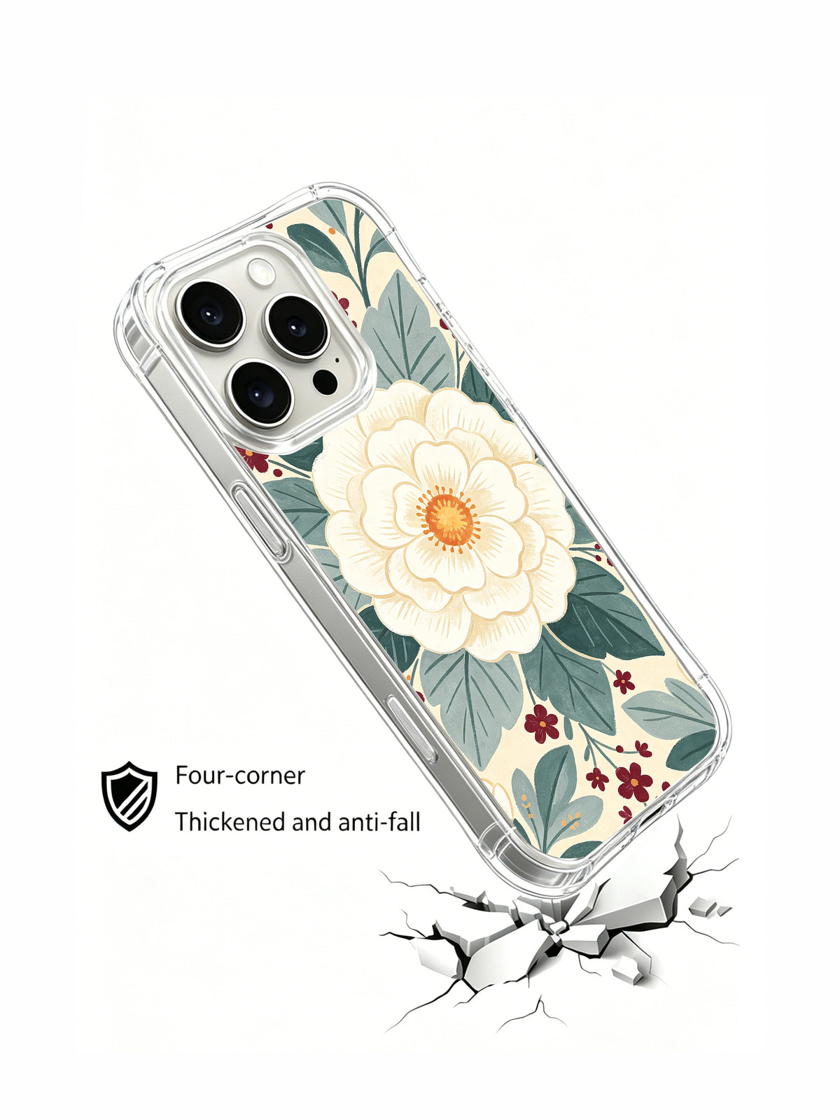 Ivory Garden Rhythm iPhone 15 Pro case product view 4