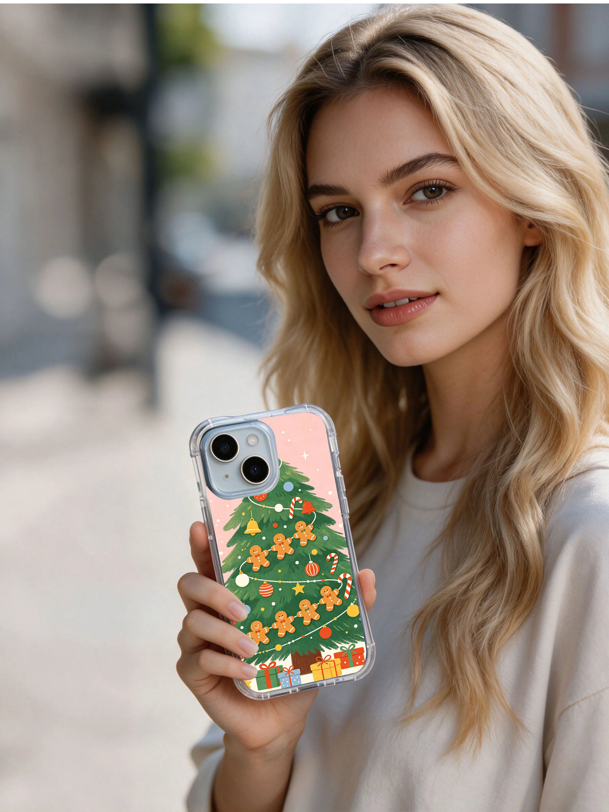 Jolly Ginger Parade iPhone 14 Plus case lifestyle view