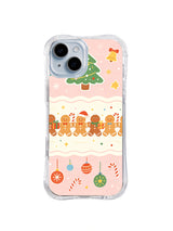 Gingerbread Friendship Line folk art iPhone 14 Plus case by Merry Vellum