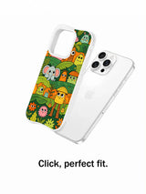 Alternate product view of Jungle Monster Friends iPhone 13 Pro case