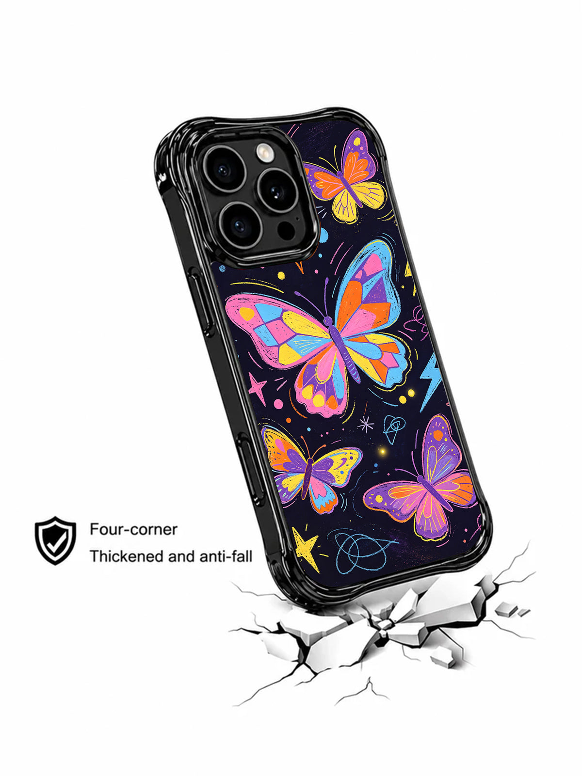 Butterfly Parade phone case lifestyle view
