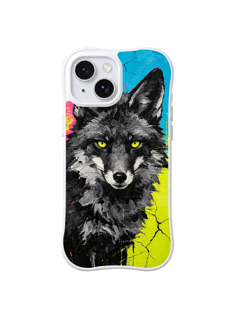 Lace Fox Eclipse iPhone 15 Plus Case – Celestial Fox Art