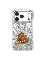 Storybook snail delivering warm light illustrated phone case