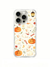Rear artwork view of Lantern Bunny Trick Night phone case.