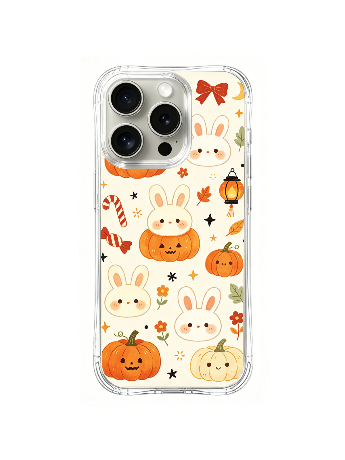 Ribbon Bunny Parade pattern on iPhone 14 Pro case