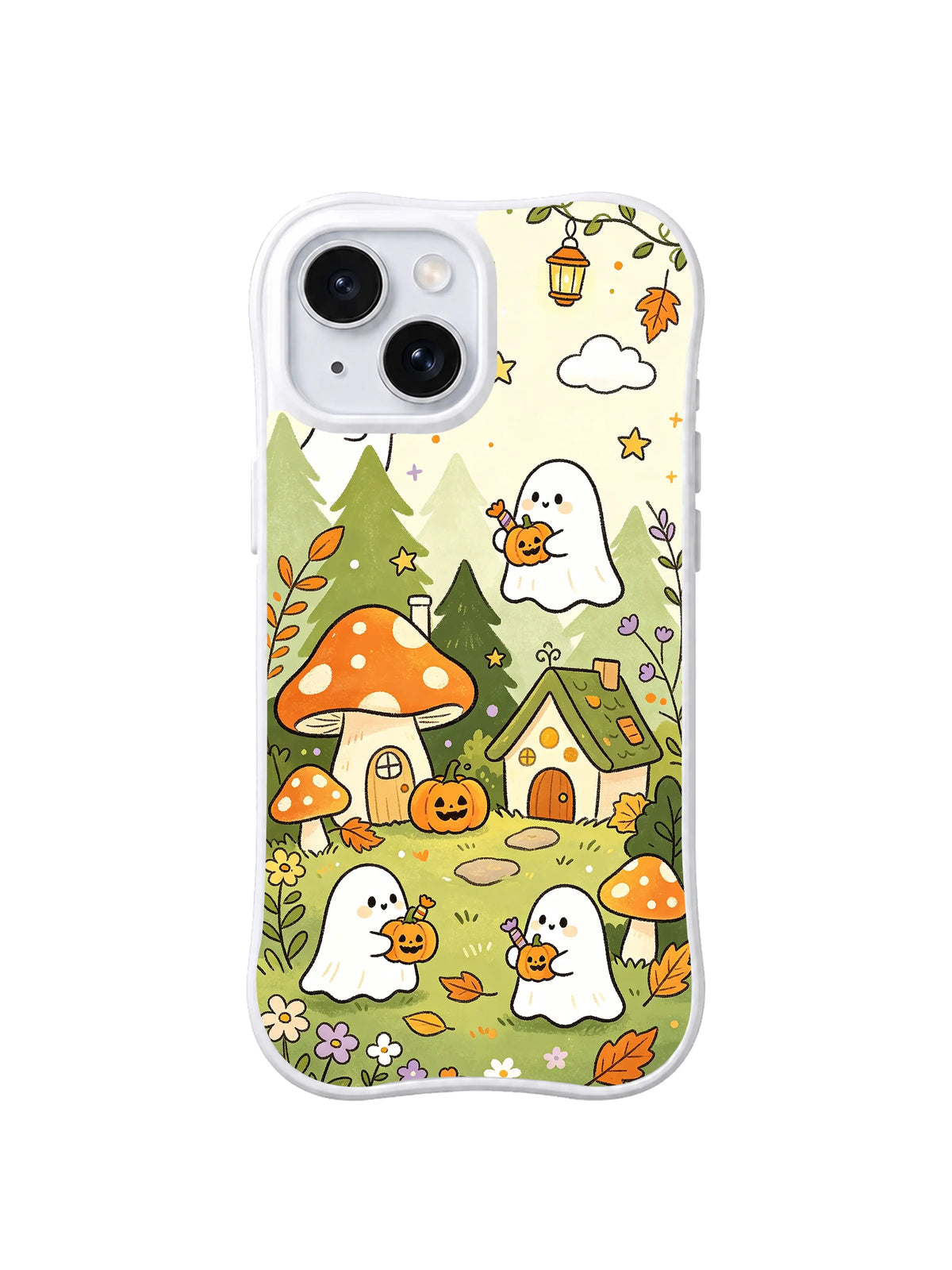 Lantern Mushroom Hills pattern iPhone 14 case
