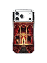Last Play Red Curtain Balcony Lantern Stage artwork on iPhone case
