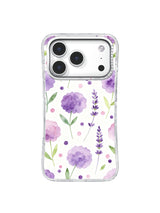 Product or handheld view of the Lavender Berry Afternoon case