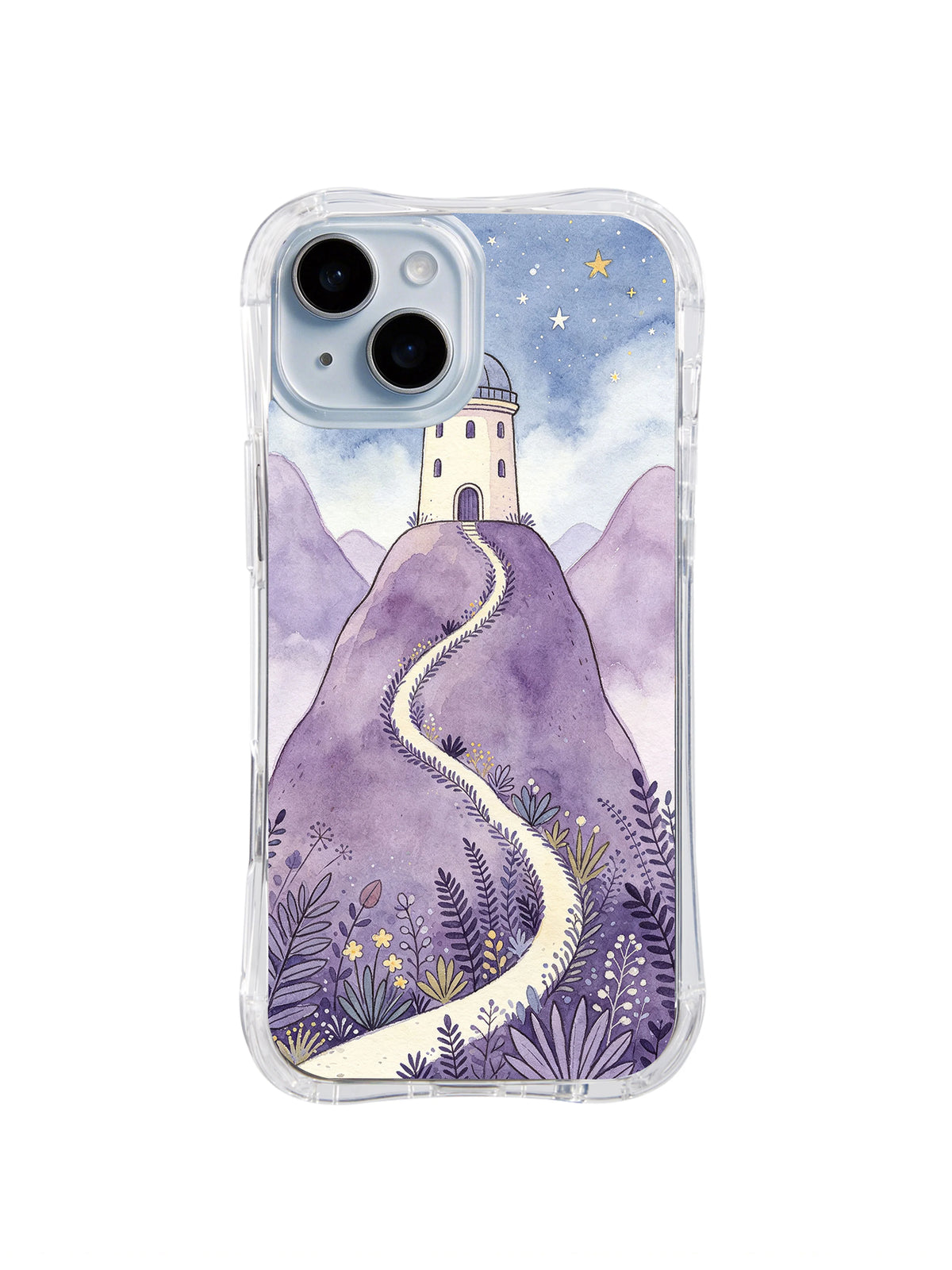 Product or handheld view of the Lavender Observatory Trail case