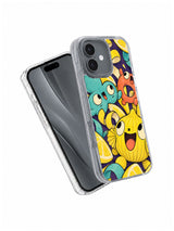 Angled view of The Lemon Laugh Machine illustrated iPhone 17 case
