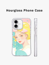 Lemon Sky Kiss hourglass iPhone 17 case profile