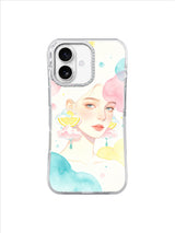 Lemon Halo Muse iPhone 17 case pattern
