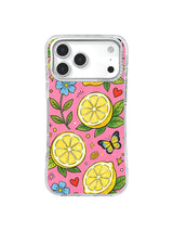 Lemon Slice Butterfly Party pattern for iPhone 17 Pro Max case