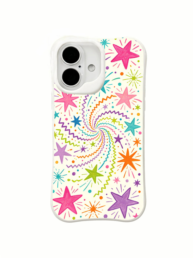 Lemon Pop Star Carnival iPhone 16 Case – Colorful Retro Art