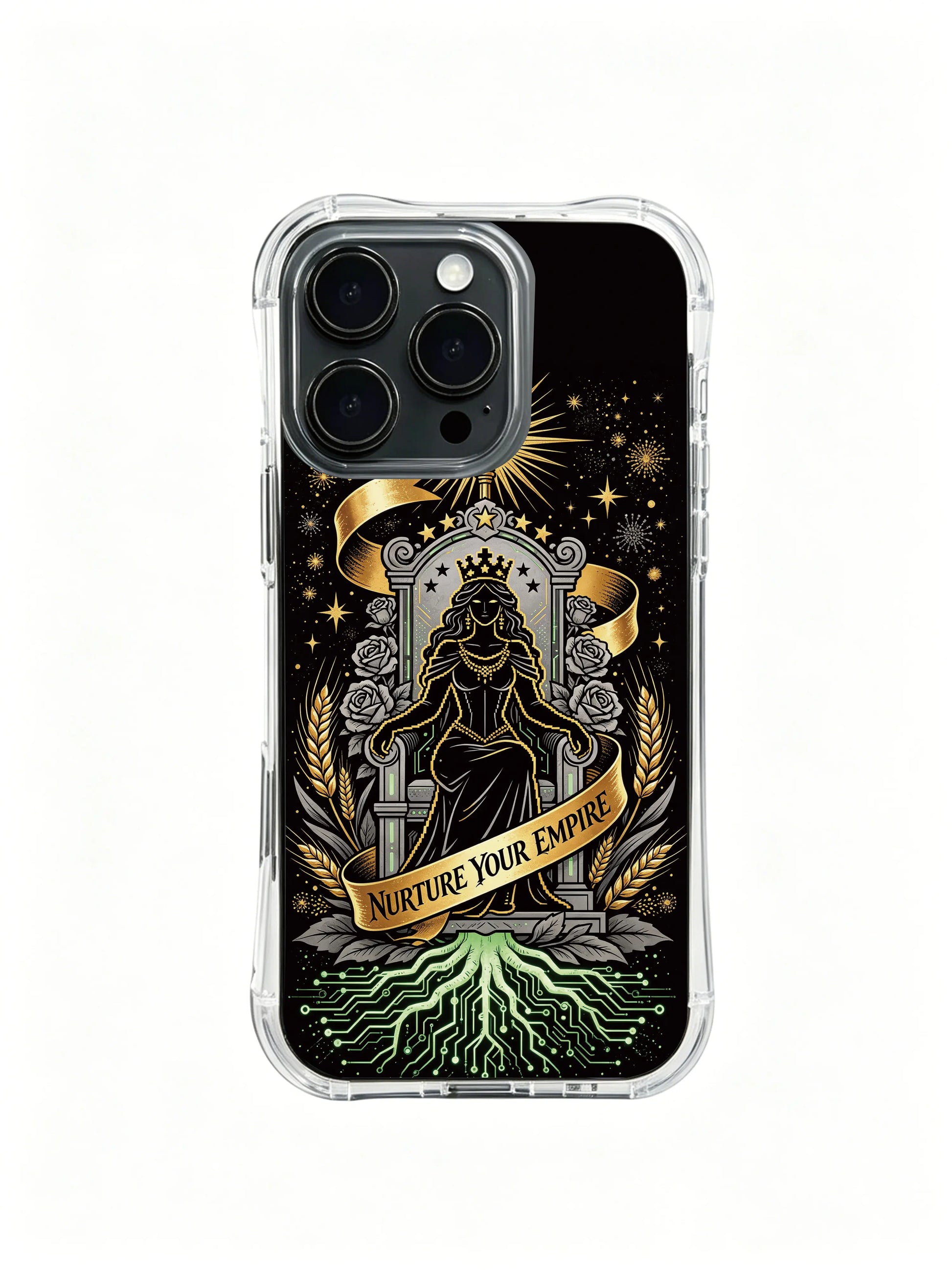 Soul artwork symbolizing endless life force awakening PhoneCasing, minimalist luxury iPhone 14 Plus Case, precise cutout easy access phone casing.