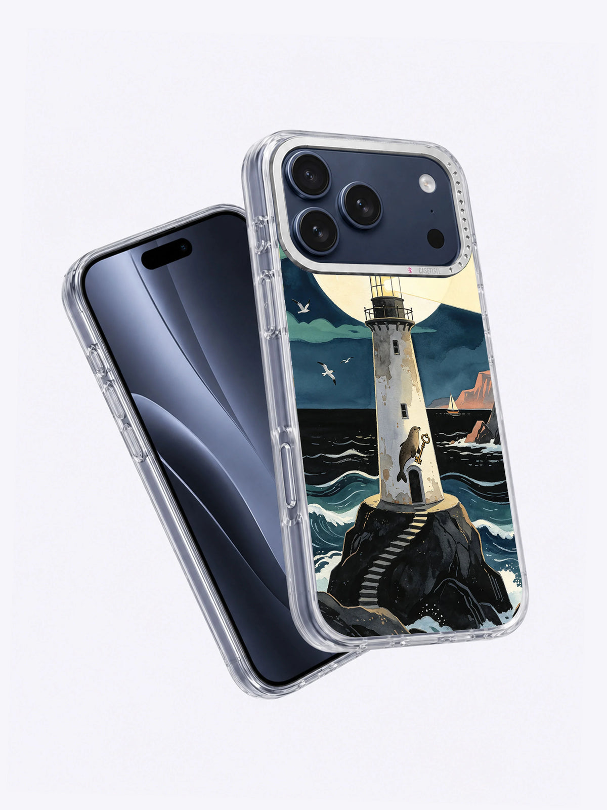 Lighthouse Beyond the Black Tide angled case view