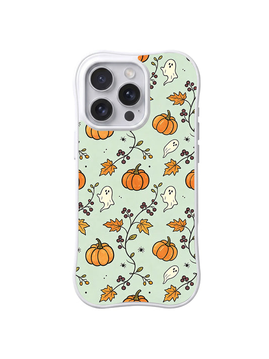 Berry vine ghost garden iPhone 14 Pro case front view