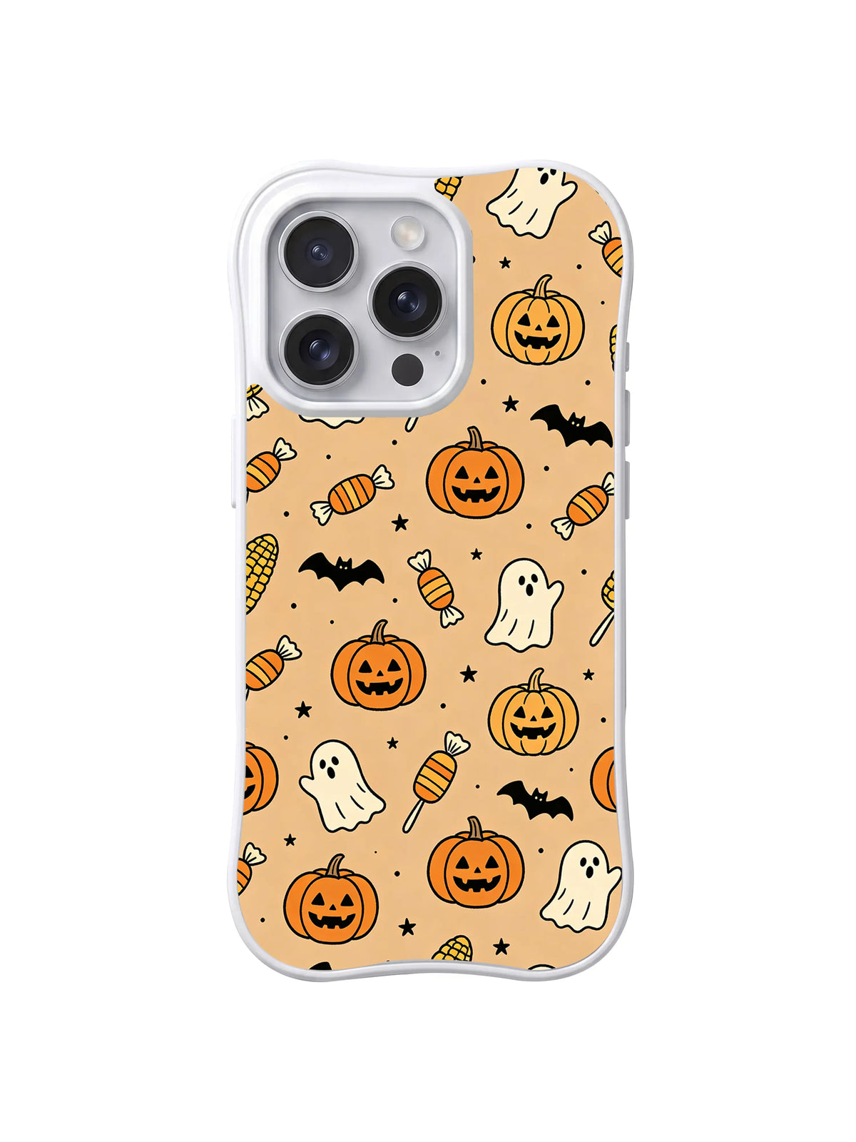 Pumpkin Candy Starfield iPhone 14 Pro case pattern