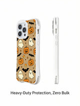 Candy Corn Halloween Gathering: desenli telefon kılıfının yandan görünümü.